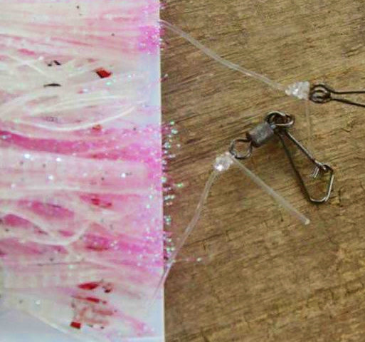 Squid-Style String Hook Rig, 9 Hooks, Size 2–4 – product photo