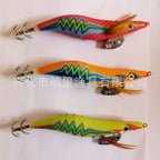 Glow Squid Jig, Wood Shrimp Style, Sizes 2.5–4.0 – product photo