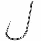 Barbless High-Carbon Fishing Hooks, 100 pcs, Sizes 3-5