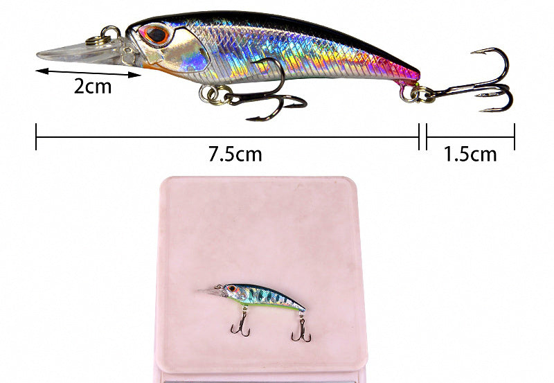 Floating Long Lip Minnow Lure, 7.5 cm (3 in) 5 g (0.18 oz) – product photo