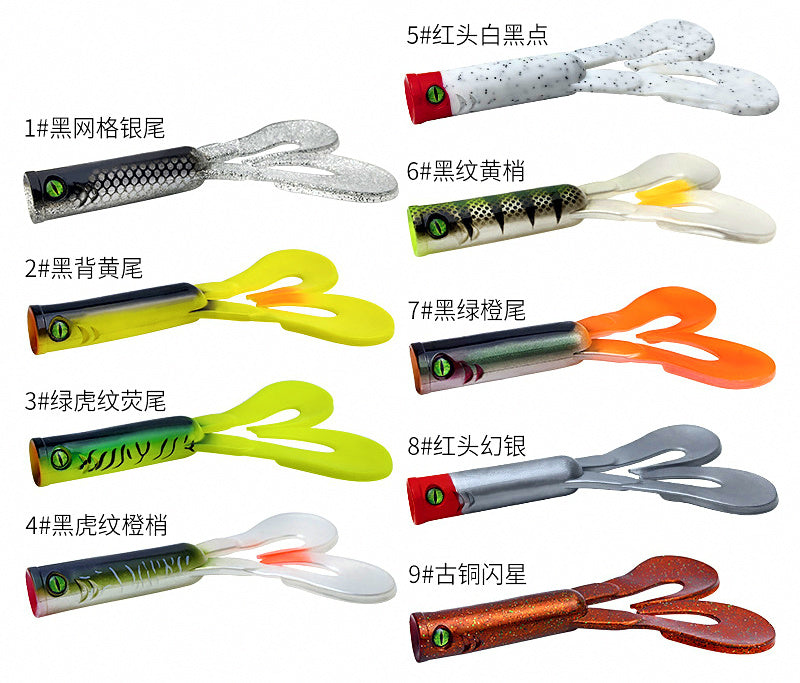 Twin Curly Tail Soft Bait Grub, 14–17 cm (5.5–6.7 in) – product photo