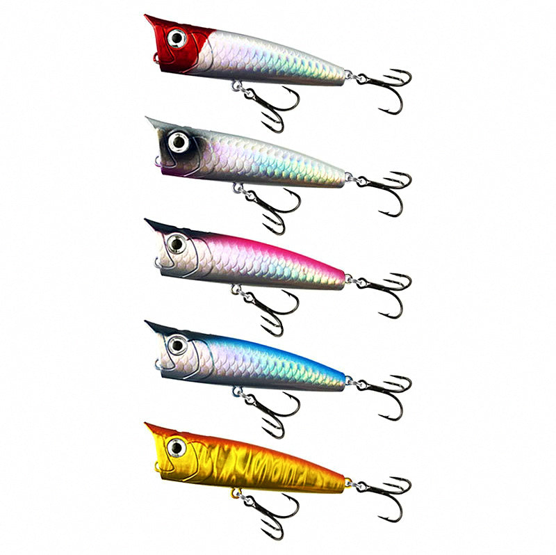 Floating Topwater Popper Lure, 7.5–10 cm (3–4 in), 8.5–18 g