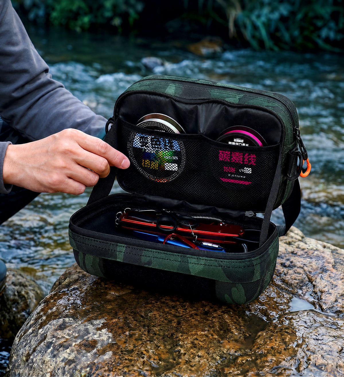 Lure Waist Bag / Crossbody Tackle Bag, Oxford Cloth – product photo