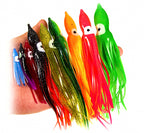 Octopus Soft Lure, Glow Mixed Colors, 4–18 cm (1.6–7.1 in) – product photo