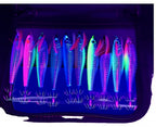 Glow UV Wood Shrimp Squid Jig 10-Pack, 7.5 or 10.5 cm – product photo