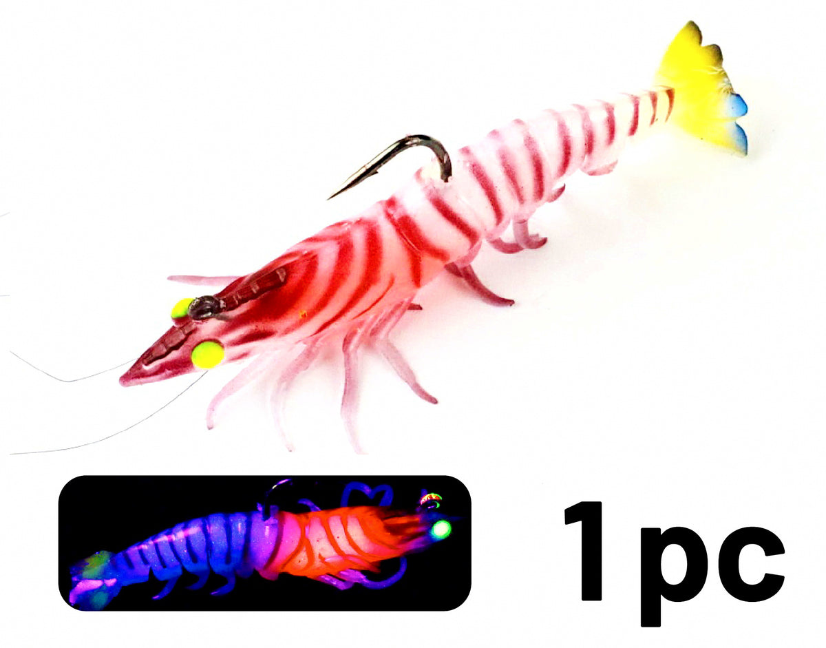 Glow Jointed Shrimp Lure, 9 cm (3.5 in) 12 g (0.4 oz) – product photo