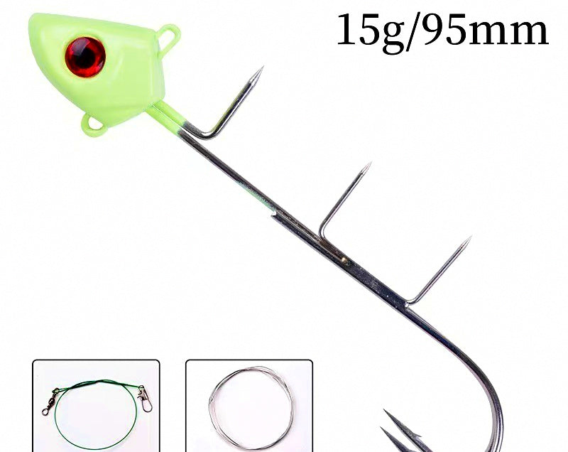 Glow Lead Jig Head Hook, 7–225 g (0.25–8 oz) – product photo