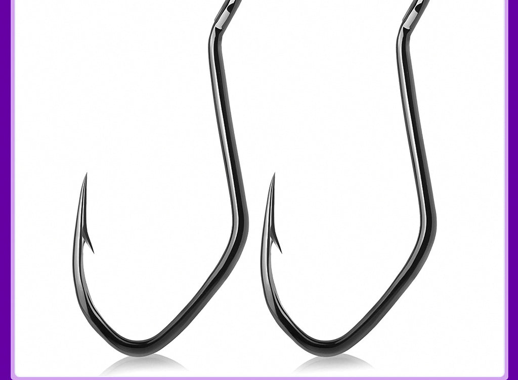Barbed Live Bait Hook, High Carbon Steel, 1/0–10/0, 25 pcs – product photo
