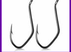 Barbed Live Bait Hook, High Carbon Steel, 1/0–10/0, 25 pcs – product photo