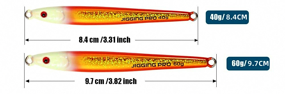 Tungsten Steel Fast-Sink Jig, 40–60 g (1.4–2.1 oz) – product photo