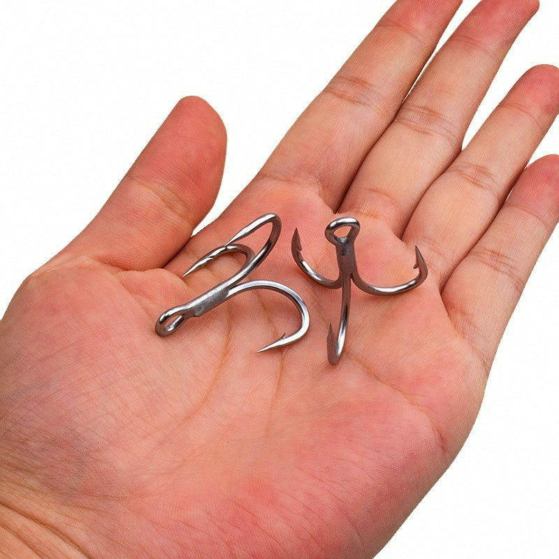 Saltwater Treble Hooks, High-Carbon Steel, Size #8 to 5/0 – product photo