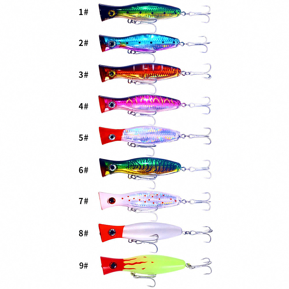 Floating Topwater Popper, 12.5 cm (4.9 in), 41 g (1.4 oz) – product photo