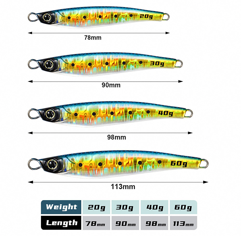 Saltwater Metal Jig, 15–60 g (0.5–2.1 oz) – product photo