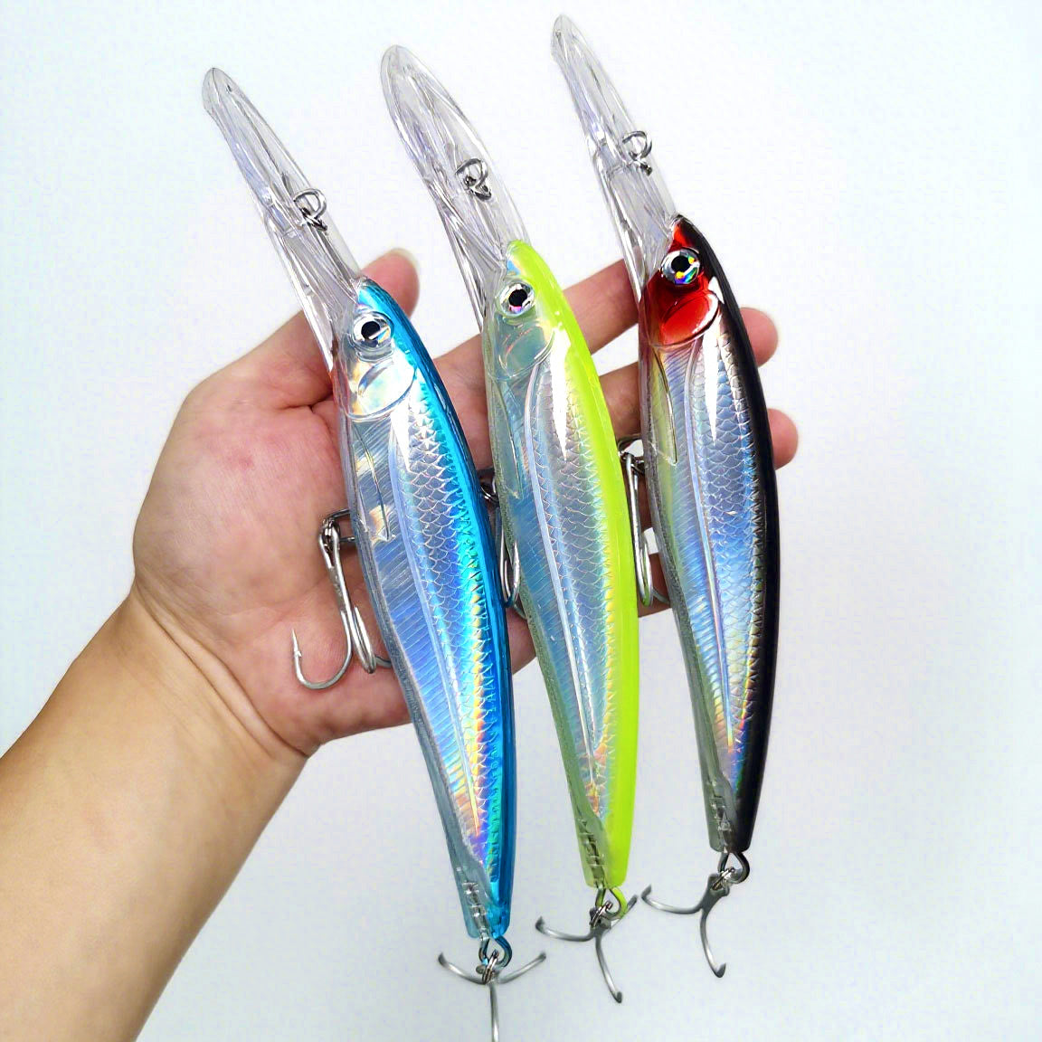 Long Lip Minnow Hard Bait, 31–74 g (1.1–2.6 oz) – product photo