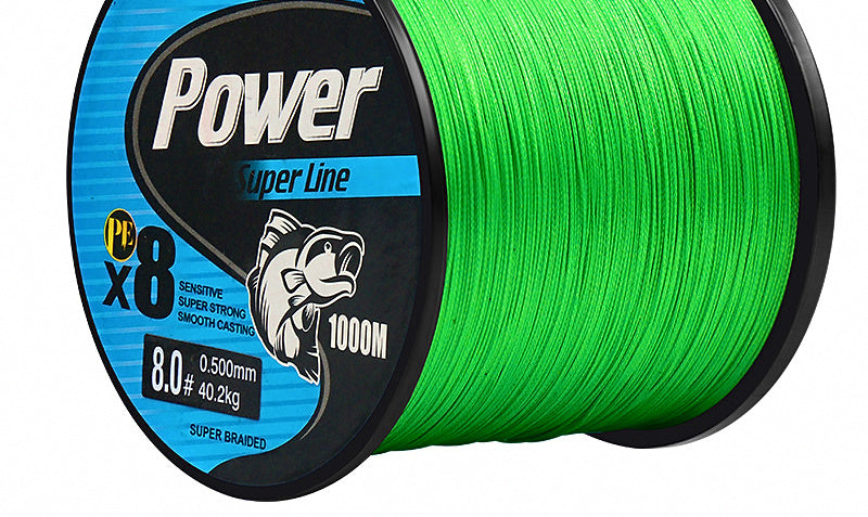 8-Strand Braided PE Fishing Line, 10–100 lb (4.5–45 kg) – product photo