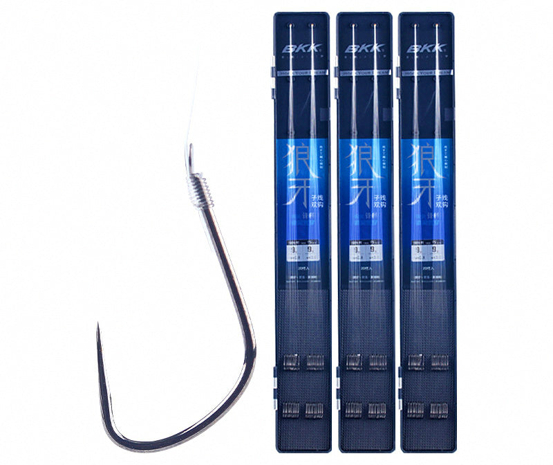 Barbless Pre-Tied Double Hook Rigs, 20-Pack – product photo