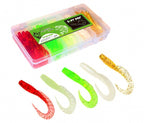 Skirted Curly Tail Soft Bait Kit, 6 cm (2.4 in) w/ Jig Hooks – product photo