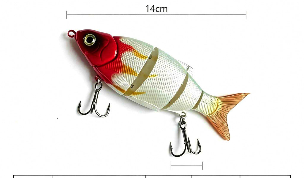 Jointed Swimbait Hard Bait, 14 cm 23 g (5.5 in / 0.8 oz) – product photo