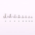 Barbed Treble Hooks, Black/White Coated, Sizes 2–16 Bulk – product photo