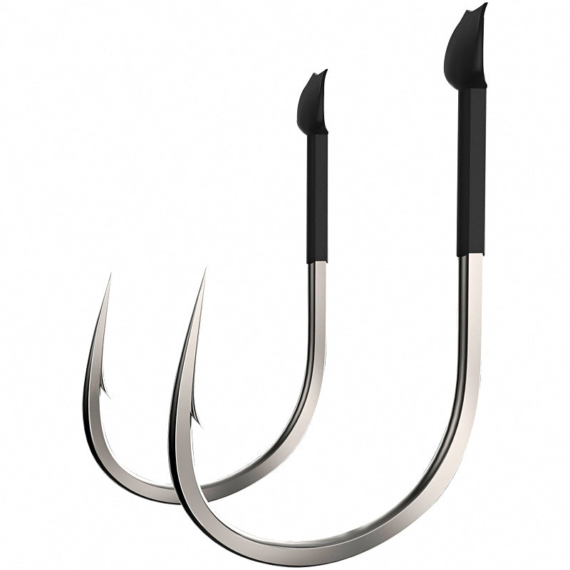 Barbed Heavy Wire Fishing Hooks, 10-Pack, Sizes 7–16
