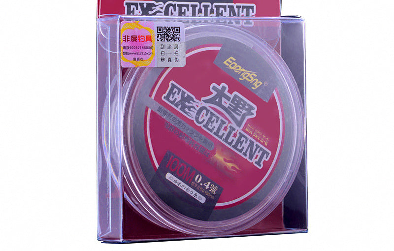 Carbon Fishing Line, 100 m (109 yd), Clear White, Japanese Size 0.4-6.0 – product photo