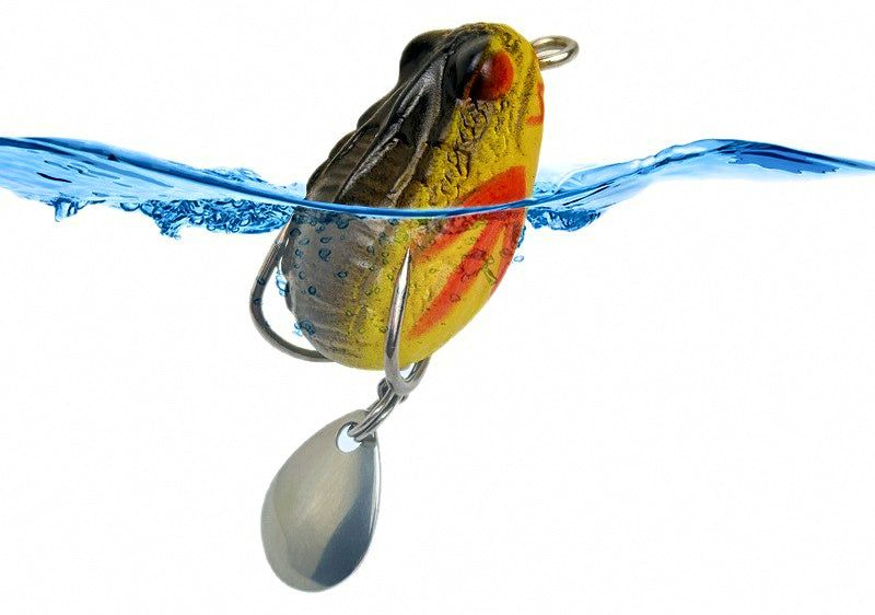Soft Frog Lure with Double Hook, 4 g (0.14 oz) 33 mm – product photo