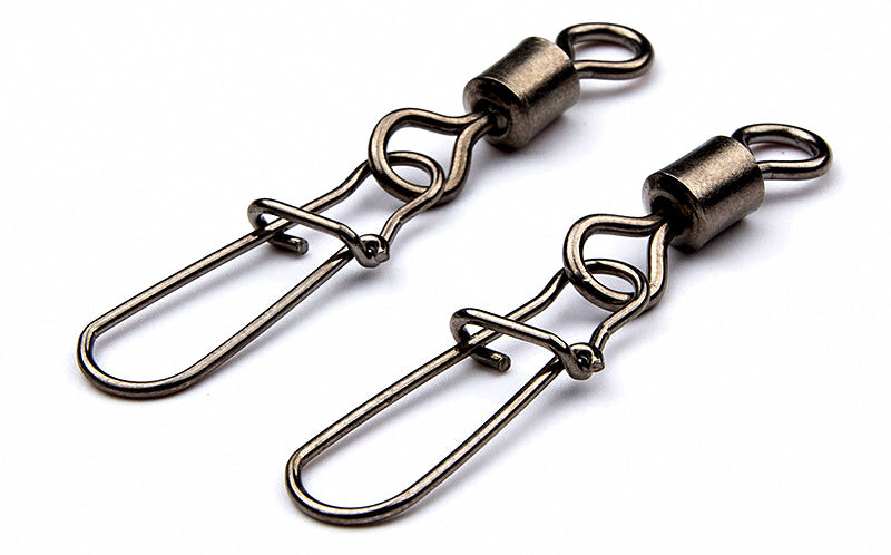 Stainless Steel Fishing Swivel with Figure-8 Ring, Sizes 5/0–#14 – product photo