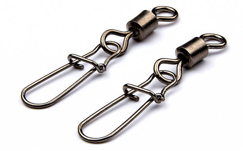 Stainless Steel Fishing Swivel with Figure-8 Ring, Sizes 5/0–#14 – product photo