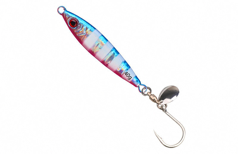 Glow Metal Jig with Spinner Blade, Single Hook, 20–80 g – product photo