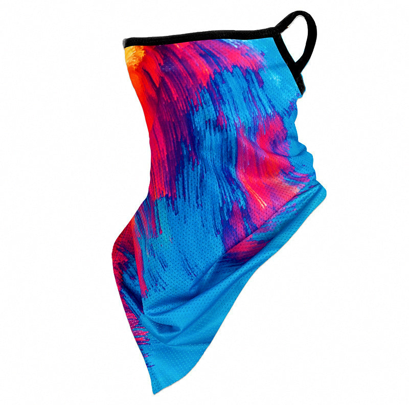 Ice Silk Ear-Loop Face Mask, UV Sun Neck Gaiter