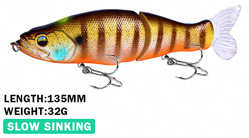 Jointed Slow Sinking Pencil Lure, 32 g (1.1 oz), 135 mm – product photo