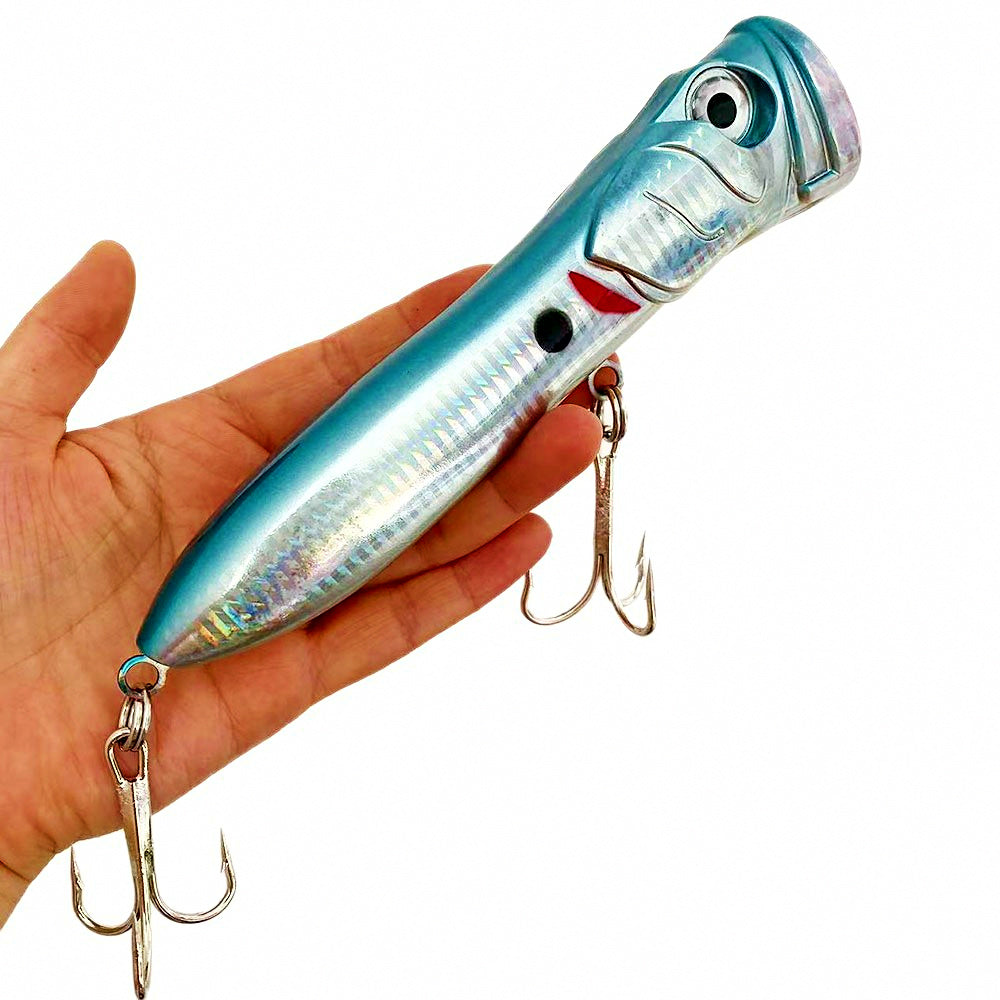 Large Saltwater Popper Lure, 18.5 cm (7.3 in), 106 g (3.7 oz) – product photo
