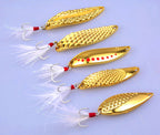 Casting Spoon Lures Set, 2–20 g (0.07–0.7 oz), 5 or 10 Pack – product photo