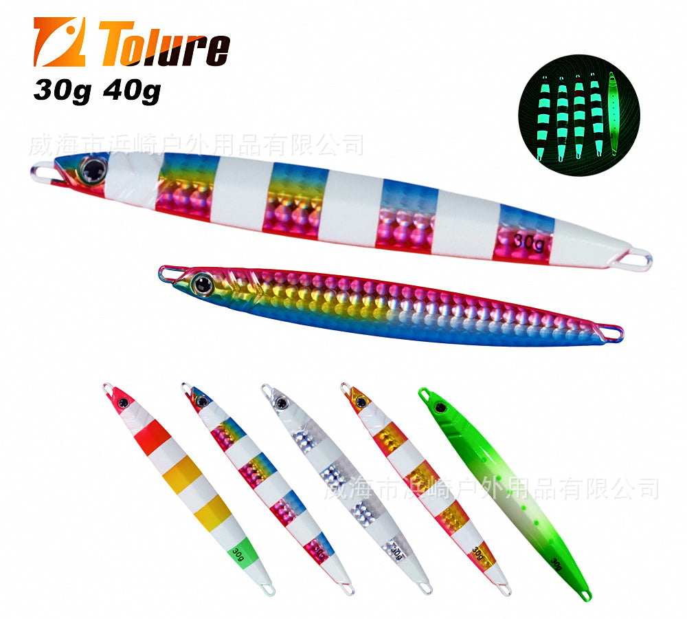 Zinc Alloy Glow Casting Jig, 30 g & 40 g (1.1 & 1.4 oz) – product photo