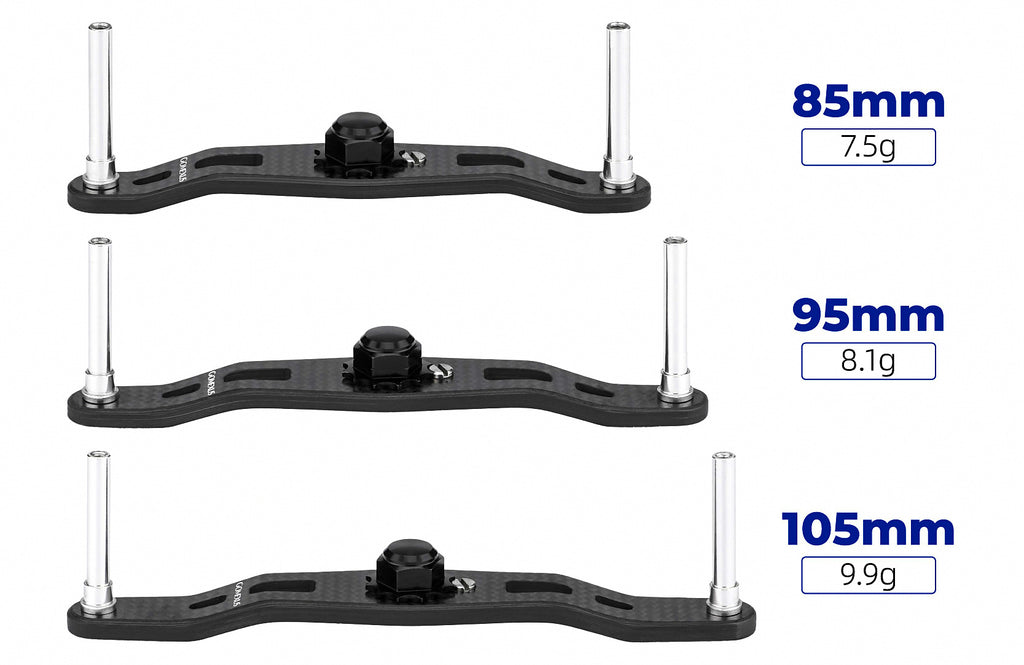 Carbon Fiber Baitcasting Reel Handle Arm, 85–105 mm – product photo