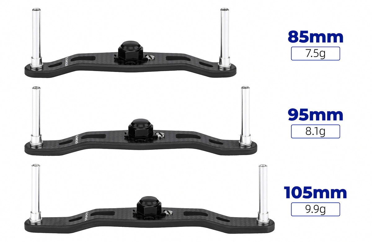 Carbon Fiber Baitcasting Reel Handle Arm, 85–105 mm – product photo