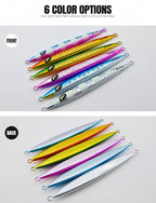 Flat Metal Jig, Glow Colors, 100–300 g (3.5–10.6 oz) – product photo