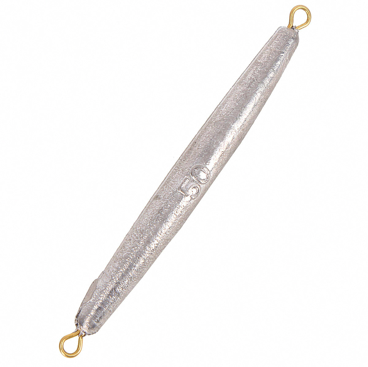 Long Cylinder Sinker, Double Eye Ring, 1–3.5 oz (30–100 g)