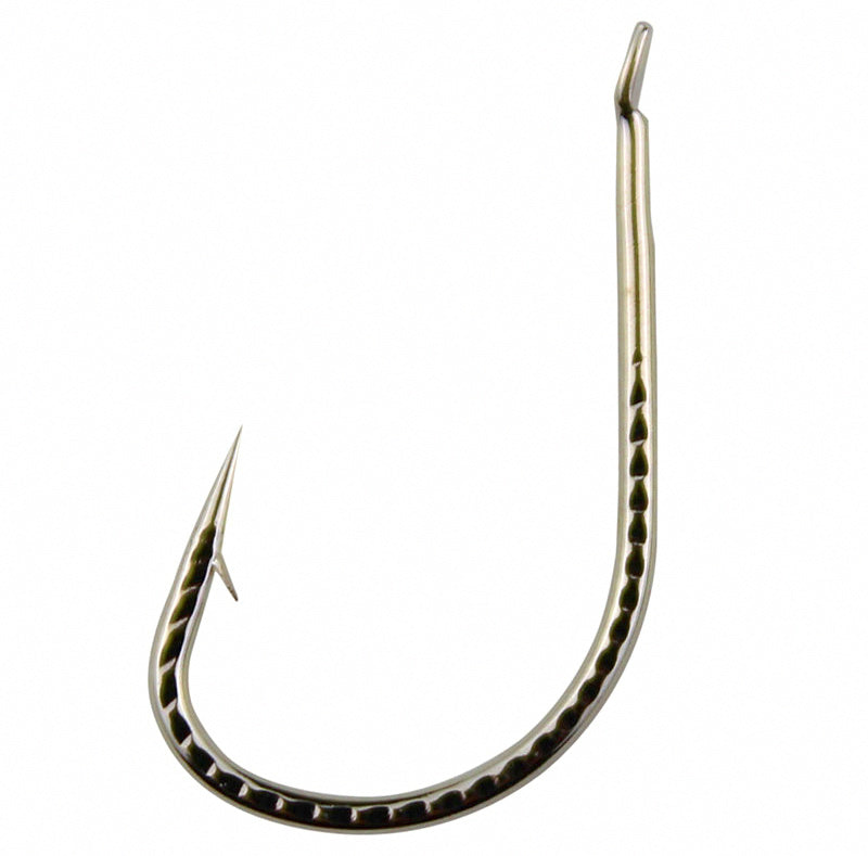 Carbon Steel Fishing Hooks, Barbed or Barbless, 50 Pack