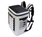 Insulated Cooler Backpack, Light Gray – product photo