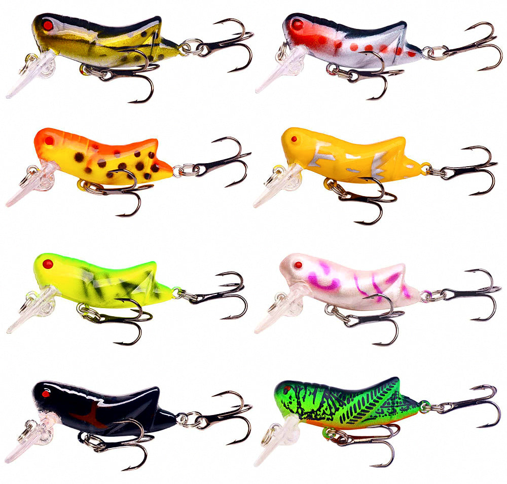 Floating Grasshopper Cricket Lure, 4.5 cm, 4.1 g (0.14 oz) – product photo