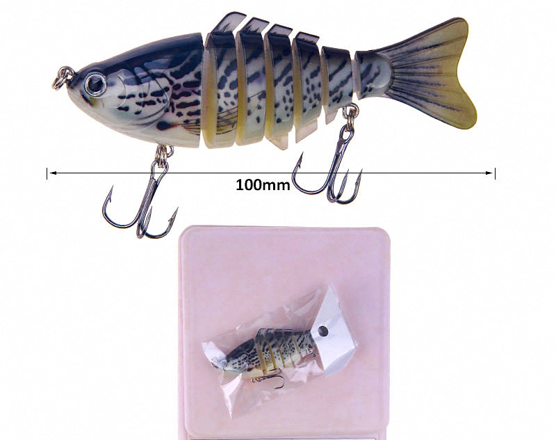 7-Segment Jointed Swimbait Minnow Hard Bait – product photo