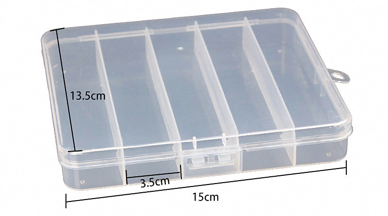 Clear Plastic Lure Box, Tackle Storage Case, Small to XL – product photo