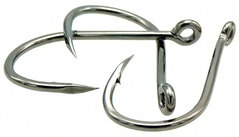 Barbed Eyed Hooks, High-Carbon Steel, Sizes 0.8–12 – product photo