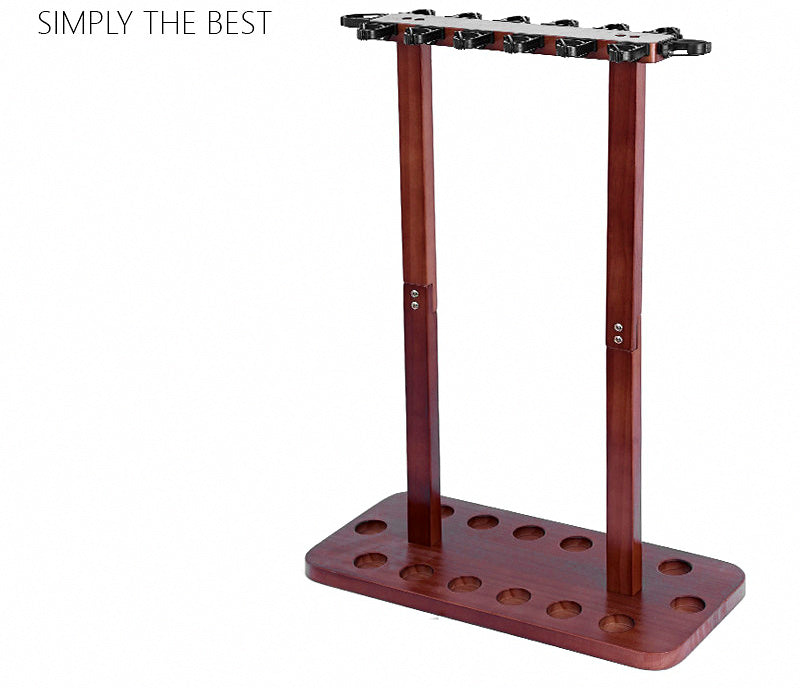 Solid Wood Floor-Standing Fishing Rod Rack, 8 or 14 Slots – product photo
