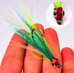 Feather Dressed Single Hook, Barbed, 5-Pack – product photo