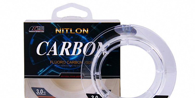 Carbon Fishing Line / Leader, 50 m or 100 m, No. 0.4–10 – product photo