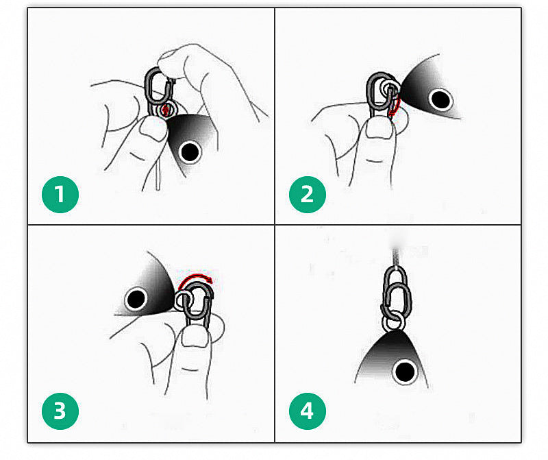 Heavy-Duty Bearing Snap Swivels, 10-Pack, Sizes #1–#6 – product photo