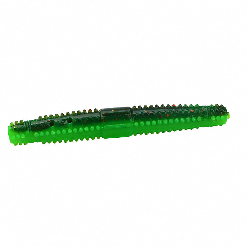 Ned Rig Mealworm Soft Plastic Bait, Optional Rattle