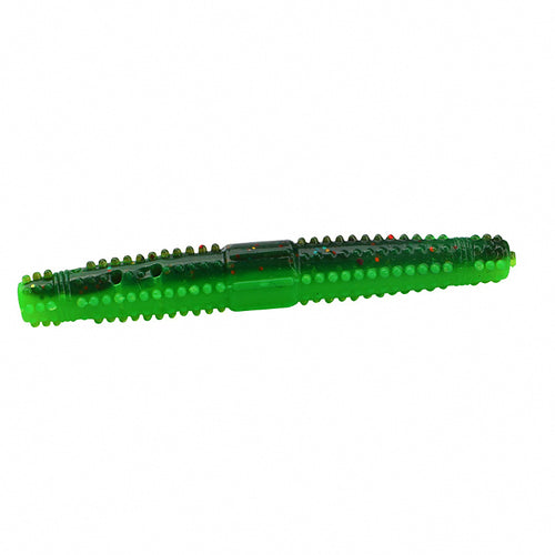Ned Rig Mealworm Soft Plastic Bait, Optional Rattle